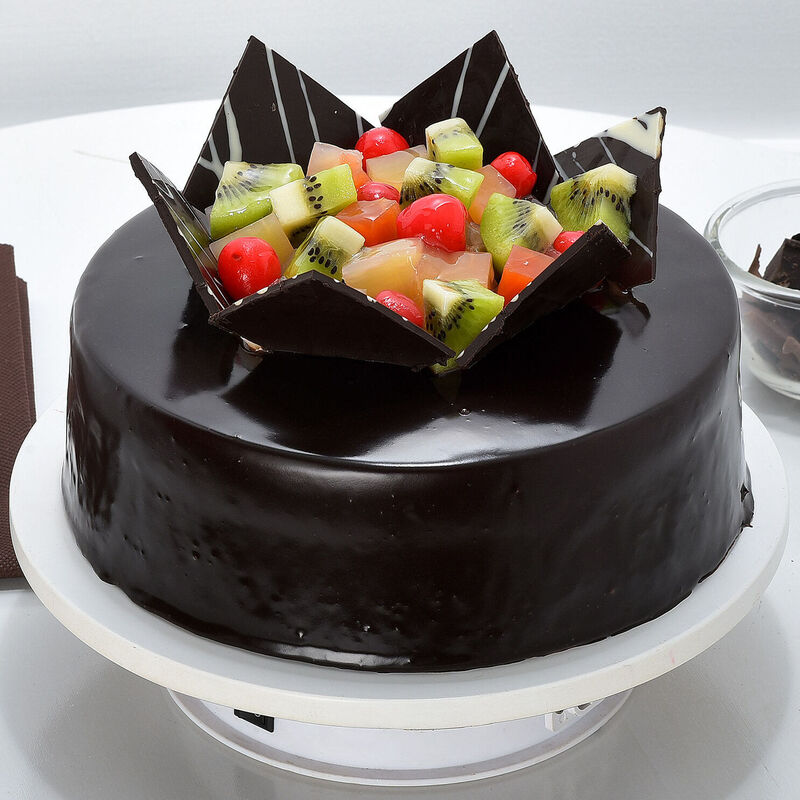 Father's Day Eggless Fresh Fruit Cake - Bake with Shivesh-sonthuy.vn