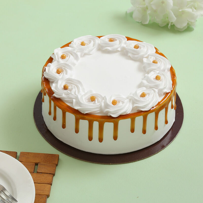 Butterscotch Cake With Chocolate Swirls – Online Cake Wale