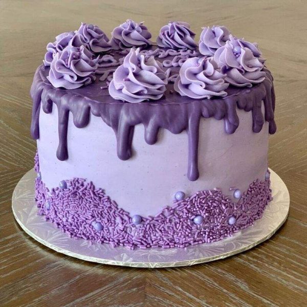 Order Plain Vanilla Birthday Cake Online | YummyCake